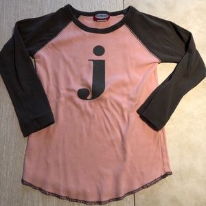 Girl name starts with J? City thread T-shirt with a J.  size 4t